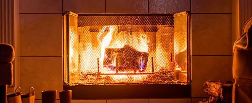 Mendota Hearth Landscape Fireplace Installation in Rutland, Vermont